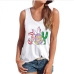 4Easter Bunny Print Casual Tank Top