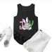 7Easter Bunny Print Casual Tank Top