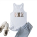 4Easter Bunny print Casual Tank