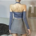 7Fashion Backless Halter Cropped Tank Top