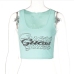 11Fashion Hot Drilling Letter Sleeveless Crop Tank Top