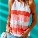 1Fashion Sexy Patchwork Halter Strap Sleeveless Tops