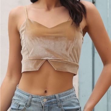 Fashion Solid Women Cropped Camisole