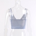 8Fashion Sparkly V Neck Spaghetti Strap Tank Top