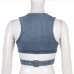 9Fashion Street Sleeveless Denim Tank Top