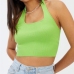 1Halter Knitting Cropped Camisoles For Women