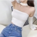 17Halter Neck Solid Color Women's Tops