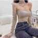 3Halter Neck Solid Color Women's Tops