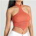 1Irregular Summer Halter Backless Camisole Crop Top