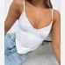 11Irregular Zipper Up Spaghetti Strap Cropped Cami