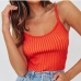 1Knitting Solid Cropped Cami Tank Top