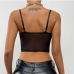 5Ladies Lace  Backless Black Camisole Tank Tops 