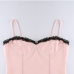 7Ladies Spaghetti Strap  Backless Cropped Camisole Tops