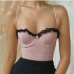 1Ladies Spaghetti Strap  Backless Cropped Camisole Tops