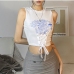 1Latest White Tie Wrap Designer Printed Tank Tops