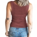 12Leisure Summer Pure Color Tank Tops For Women