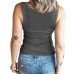 10Leisure Summer Pure Color Tank Tops For Women