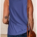 7Letter Printed Crew Neck Sleeveless Lounge Tank Tops