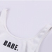 11Letter Printed Sleeveless Crop Tops For Women