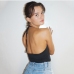 7Low Cut Backless Hot Cropped Tank Top