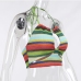 5Multicolored Tie Wrap Backless Knitted Tank Top