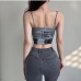 8Newspaper Printed Cropped Camisoles For Women