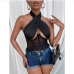 4Night Club Halter Ruffles Sexy Women Camisole