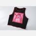 10Poker Face Printed Crew Neck Ladies Tank Top