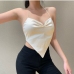 4Popular Hater Irregular Backless Sexy Tank Top