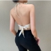 5Popular Hater Irregular Backless Sexy Tank Top