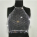 6Popular Rhinestone Halter Backless Sexy Tank Top