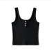 14Pure Button Up U Neck Women Tank Top