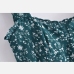 7Retro Style Tie Wrap Floral Printed Camisole