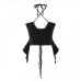 8Ruched Summer Chic Tie Wrap Cotton Tank Tops