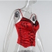 8Seductive Red Spaghetti Strap Camisoles For Women