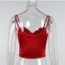 9Seductive Red Spaghetti Strap Camisoles For Women