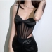 4See Through Gauze Women Camisole Tops