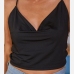 4Sexy Black Backless Cropped Tank Top