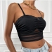 1Sexy Black Tight Lace Tank Top For Women