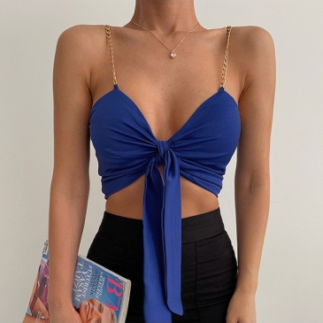 Sexy Bow Backless Crop Tank Top