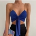 1Sexy Bow Backless Crop Tank Top