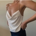 3Sexy Cowl Neck   Spaghetti Strap  Open Back Cami Tops