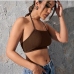 1Sexy Halter Backless Lace Up Women Tank Top