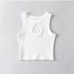 10Sexy Hollow Out Sleeveless Pure Tank Top