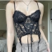 1Sexy Lace Sleeveless Crop Tank Top