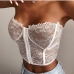 1Sexy Lace Strapless Backless Chic Tank Top