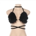 7Sexy Night Club Tie Wrap Furry Tank Top Ladies