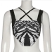 8Sexy Printed Square Neck  Summer Cropped Tank Tops