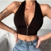 1Sexy Skinny Backless Cropped Tank Top