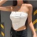 4Sexy Strapless Backless Boat Neck Women Camisole